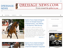 Tablet Screenshot of dressage-news.com